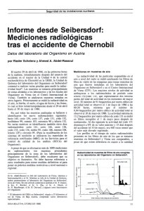 Informe desde Seibersdorf: Mediciones radiológicas tras el
