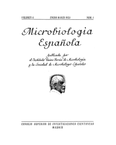 Vol. 6 núm. 1 - Sociedad Española de Microbiología