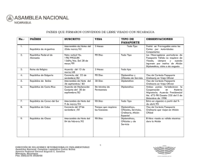 Instrumento sobre Visado - Asamblea Nacional de Nicaragua