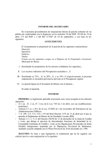 Informe del Secretario - Diputación de Salamanca