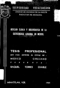 &Uuml;EV&Iacute;SION OMk Y BIB CISTICERCOSiS CEREBRAL EN MEXICO