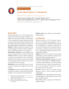 ASMA BRONQUIAL Y EMBARAZO Bronchial asthma and pregnancy