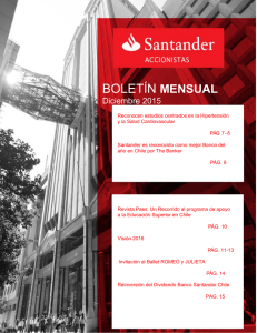 boletín mensual - Banco Santander