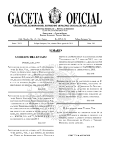 gaceta oficial - Editora de Gobierno