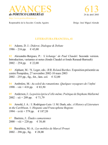 Portico Avances 613 - Literatura francesa 41