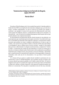 Testamentos Indígenas de Santafé de Bogotá, siglos XVI