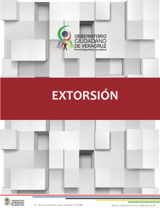 extorsión - Observatorio Ciudadano Veracruzano