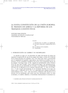 la nueva constitución de la unión europea: el tratado de