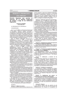 Decreto Supremo N° 015-2013-TR