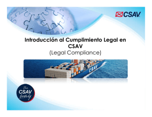 Introducción al Cumplimiento Legal en CSAV