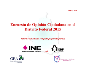 Encuesta preelectoral en el Distrito Federal (15-17 de mayo de