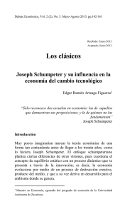 Los clásicos Joseph Schumpeter y su influencia en la economía del