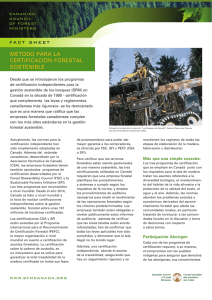 método para la certificación forestal sostenible