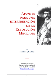 Apuntes sobre la Revolución Mexicana