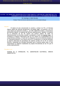 las tic y el derecho administrativo como objeto y método de