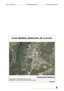 PLAN GENERAL MUNICIPAL DE CLAVIJO
