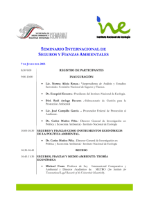 seminario internacional de seguros y fianzas ambientales