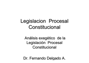 Legislación Procesal Constitucional