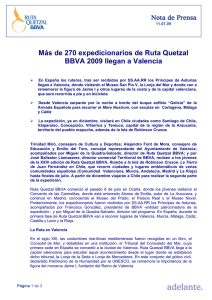 de 270 expedicionarios de Ruta Quetzal BBVA