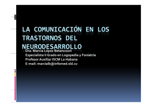 la comunicación en los trastornos del neurodesarrollo