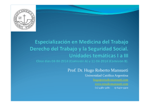 Prof. Dr. Hugo Roberto Mansueti - Universidad Católica Argentina