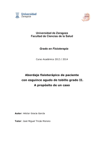 Universidad de Zaragoza Facultad de Ciencias de la Salud Grado