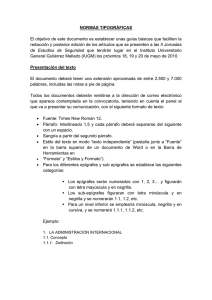 Normas tipográficas - Instituto Universitario General Gutiérrez Mellado