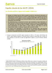España: deuda de las AA.PP. (2014)