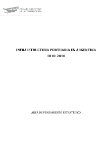 infraestructura portuaria en argentina 1810-2010