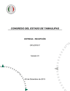 entrega - Congreso del Estado de Tamaulipas