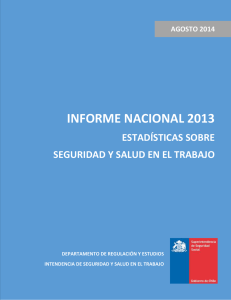 informe nacional 2013 - Superintendencia de Seguridad Social