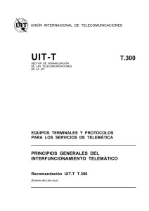 UIT-T Rec. T.300 (11/88) Principios generales del