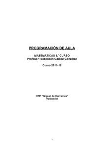 Programación_aula_6º_ Matemáticas