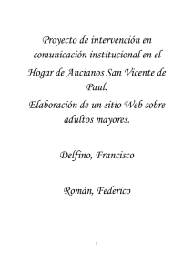 PROYECTO HOGAR DE ANCIANOS - Facultad de Ciencias Sociales