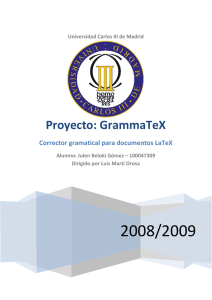 Proyecto: GrammaTeX - e