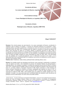 Inventarios del deseo Los censos municipales de Rosario