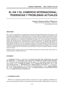 el iva y el comercio internacional: tendencias y problemas actuales