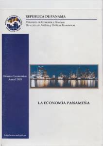 LA ECONOMÍA PANAMEÑA - Ministerio de Economía y Finanzas