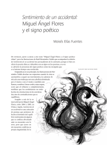 Sentimiento de un accidental: Miguel Ángel Flores y el signo