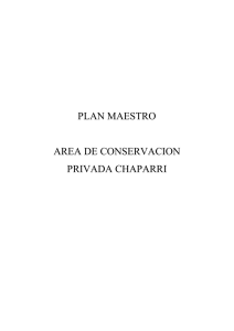 plan maestro area de conservacion privada chaparri
