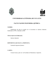 universidad autónoma de yucatán facultad de ingenieria química