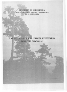 Inventario Forestal Nacional 1.- Coníferas
