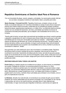 República Dominicana: el Destino Ideal Para el