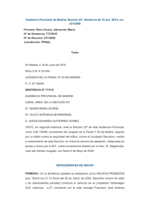 Audiencia Provincial de Madrid, Sección 23ª, Sentencia de