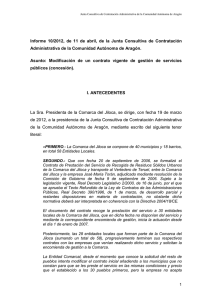 Informe 10/2012 - Gobierno de Aragón