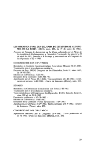 CONGRESO DE LOS DIPUTADOS Aprobacion por
