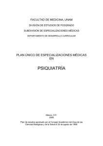 PUEM de Psiquiatría - Sitio Oficial de la Secretaría de Salud Federal