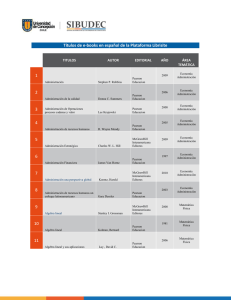 Títulos de e-books en español de la Plataforma