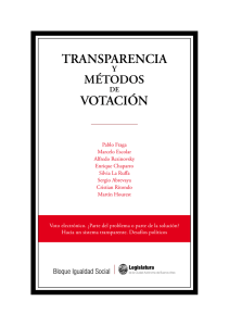 Transparencia y métodos de votacion