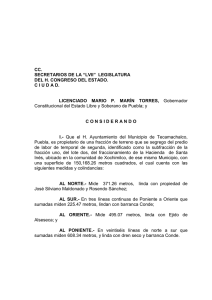 Iniciativa de Decreto que autoriza al Honorable Ayuntamiento del